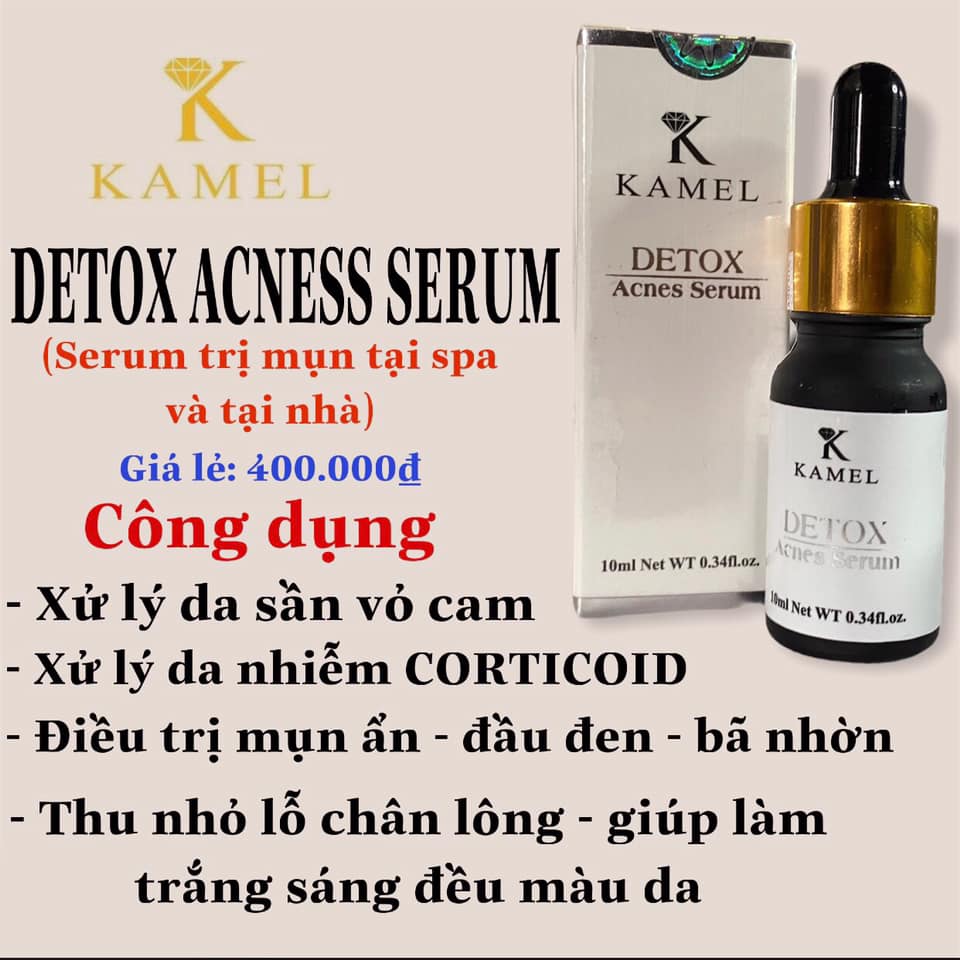 kamel detox acnes serum kem dưỡng