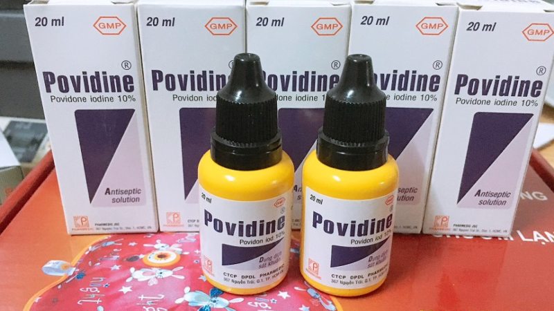 benzoyl peroxide rượu thuốc povidone iodine