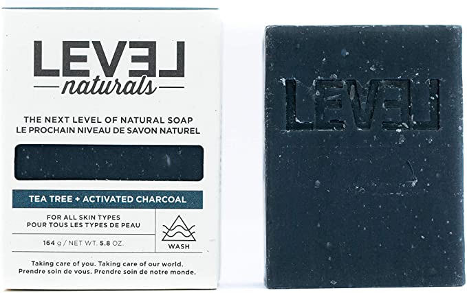 Level Naturals Tea Tree + Activated Charcoal Soap