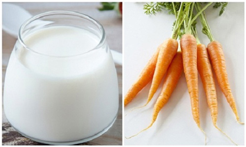 Mặt nạ cà rốt sữa giúp trị mụn thâm, mụn bọc, mụn đầu đen hiệu quả
