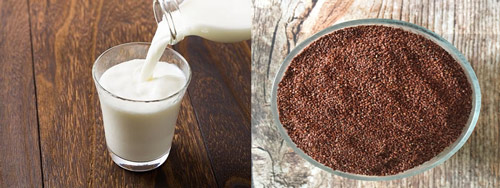 Trộn hỗn hợp sữa tươi ngũ hoa giúp đẩy collagen tự nhiên từ bên trong