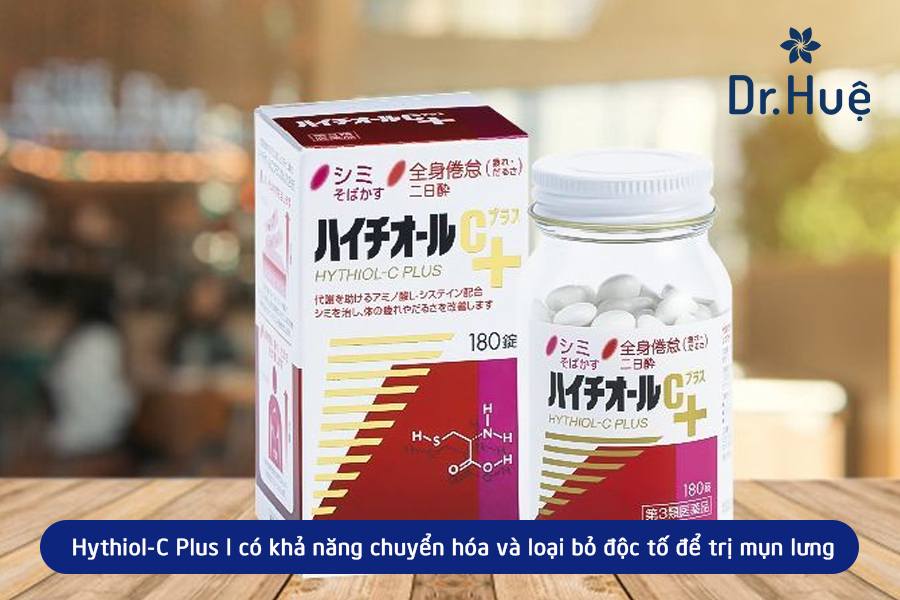 Thuốc uống trị mụn lưng Nhật Hythiol-C Plus
