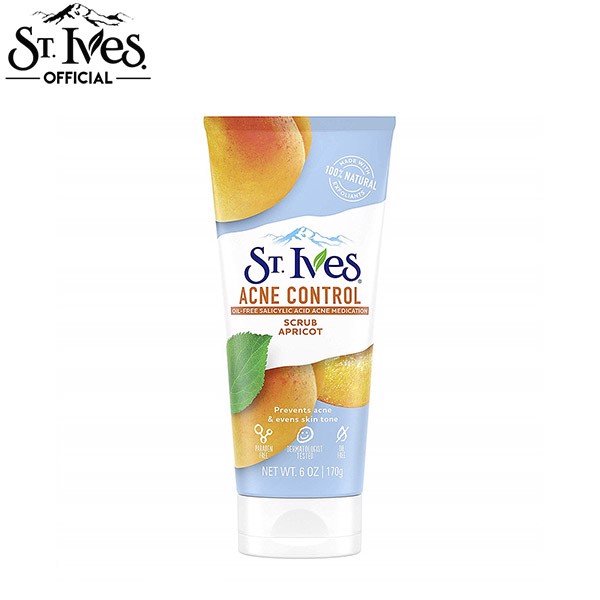 Sữa Rửa Mặt Tẩy Da Chết ST.IVES Acne Control Apricot Scrub – THẾ GIỚI SKINFOOD