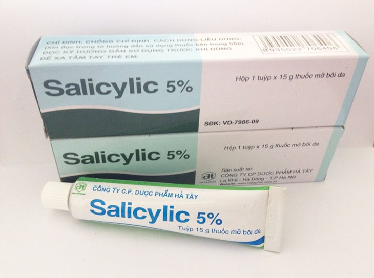 Thuốc trị mụn mủ Acid Salicylic có công dụng tiêu khuẩn, kháng viêm hiệu quả