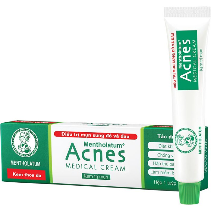 acnes medical cream – điều trị mụn sưng đỏ và đau