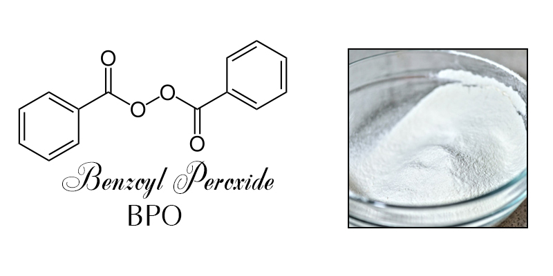 Hình: Công thức hóa học Benzoyl Peroxide 