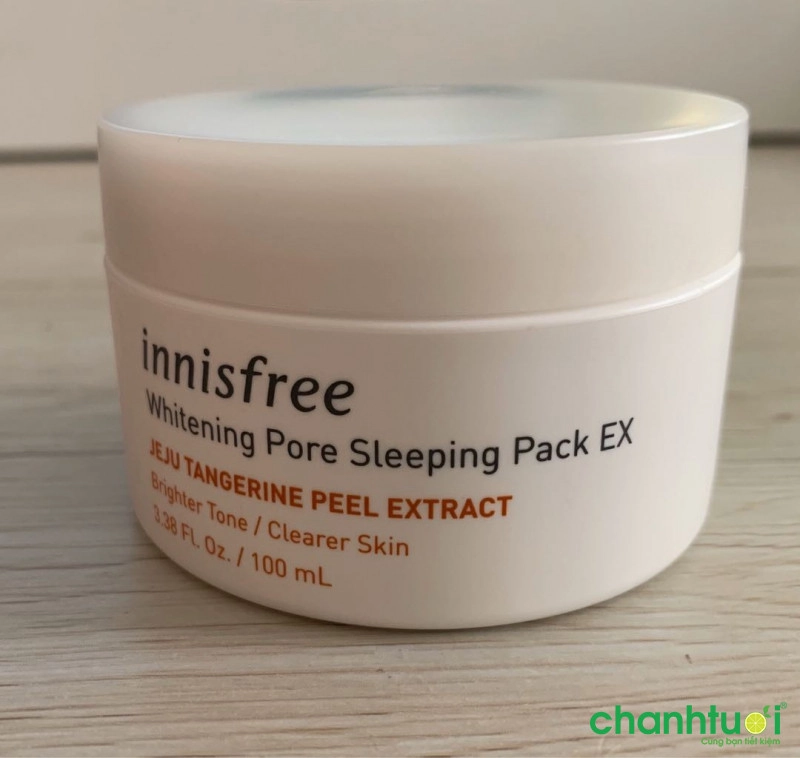 Mặt Nạ Ngủ Dưỡng Sáng Và Se Khít Lỗ Chân Lông Innisfree Whitening Pore Sleeping Pack EX