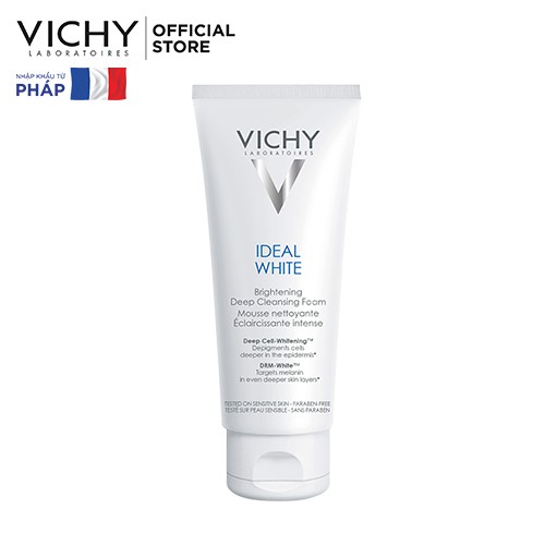 Sữa rửa mặt tạo bọt dưỡng trắng da Vichy Ideal White Brightening Deep Cleansing Foam 100ml | Shopee Việt Nam