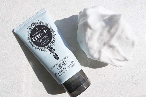 Sữa Rửa Mặt Trị Mụn Rosette Face Wash Pasta Acne Clear – Lam Thảo Cosmetics rosette 120g