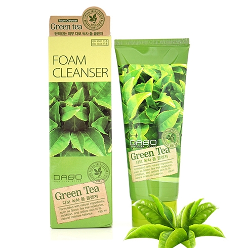 Sữa rửa mặt trắng da Dabo Green Tea Foam Cleanser