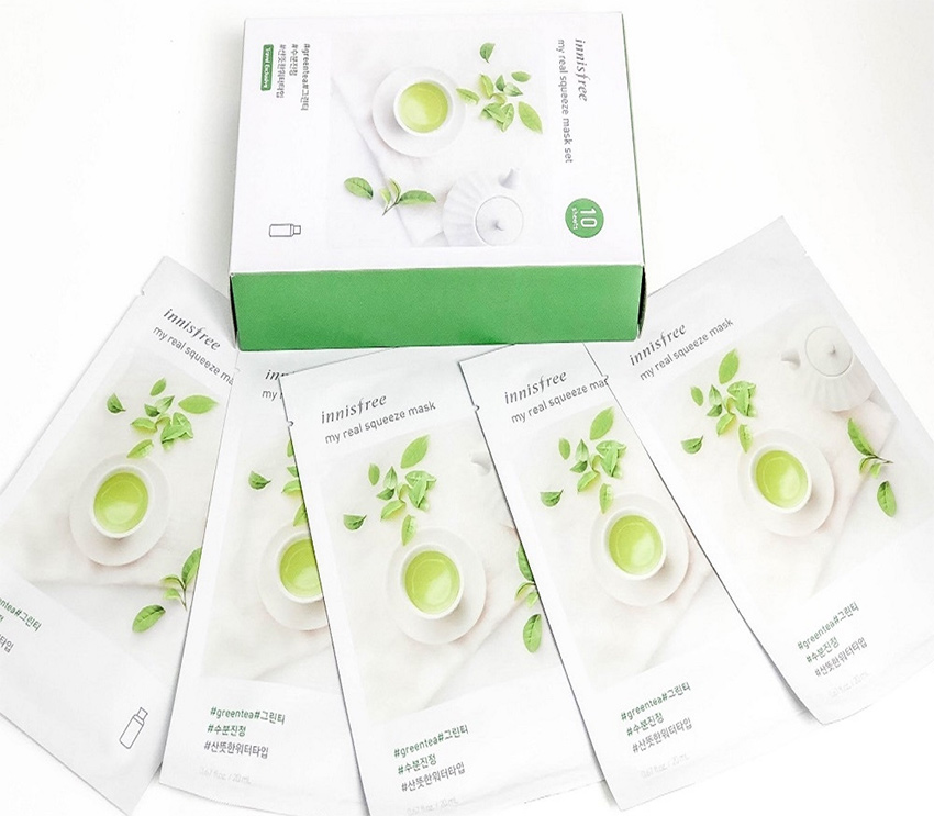 Mặt nạ Innisfree My Real Squeeze Mask Green Tea